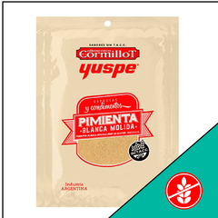 CONDIMENTO PIMIENTA BLANCA MOLIDA YUSPE CORMILLOT 25 grs.