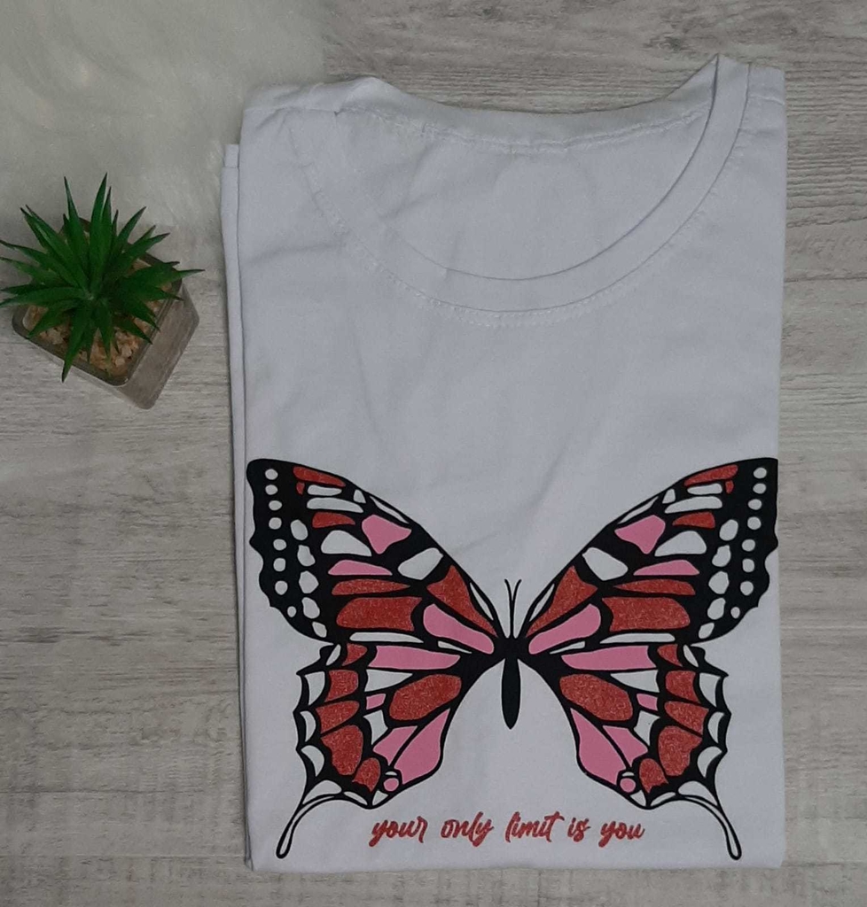 t shirt borboleta