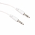 Imagen de Cable Auxiliar Blanco 3.5mm Sencillo Estéreo Bocinas y Audífonos