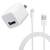 Combo Cargador Apple Económico Cable 1mt + Cuadrito Kit