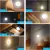 Luz LED Lámpara de Noche con Sensor de Movimiento Recargable para Cocina, Baño, Cuarto, Etc