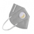 Cubrebocas kn95 con Válvula Gris - comprar en línea