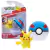 Juguete Coleccionable Pokemon Clip N Go Importado Pikachu + Superball Azul