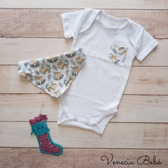 Trio Leopardos bandana, body y babucha short - comprar online
