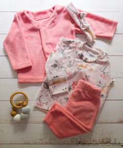 Conjunto de plush y lanilla, incluye vincha