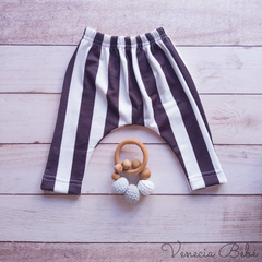 Conjunto rayado bandana, body y pantalón - comprar online