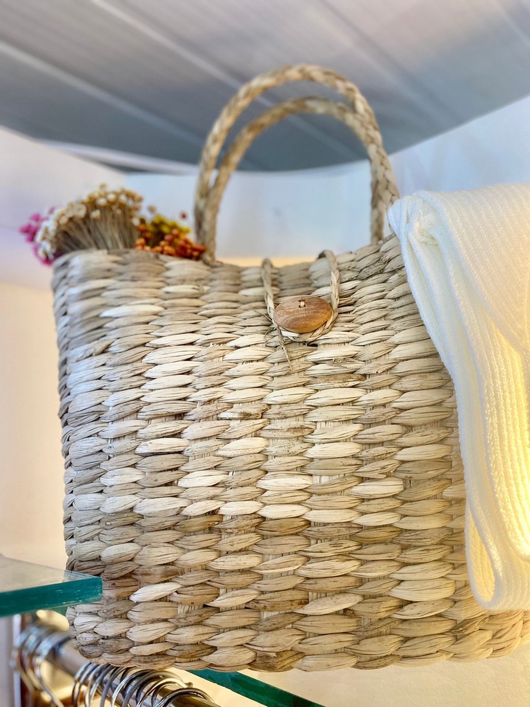 rattan shopper bolsa