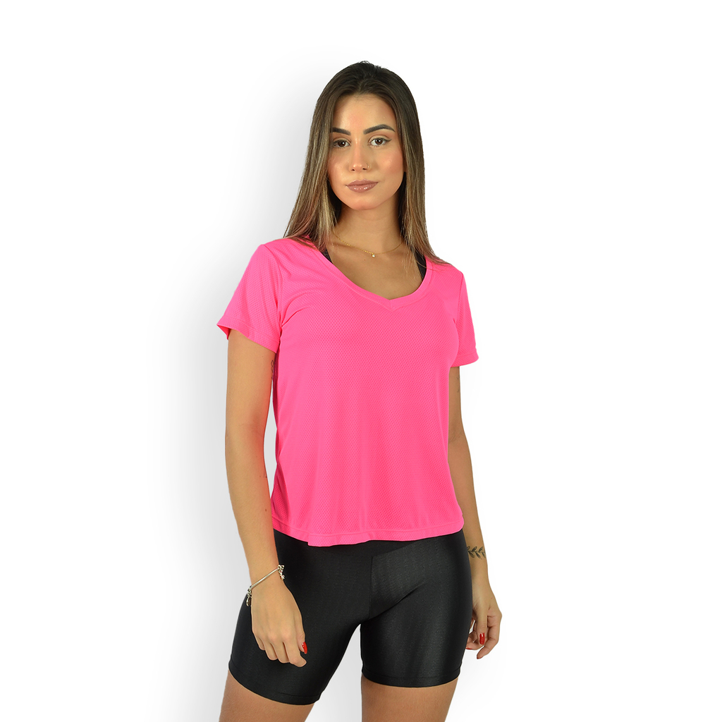 camiseta dry fit gola v