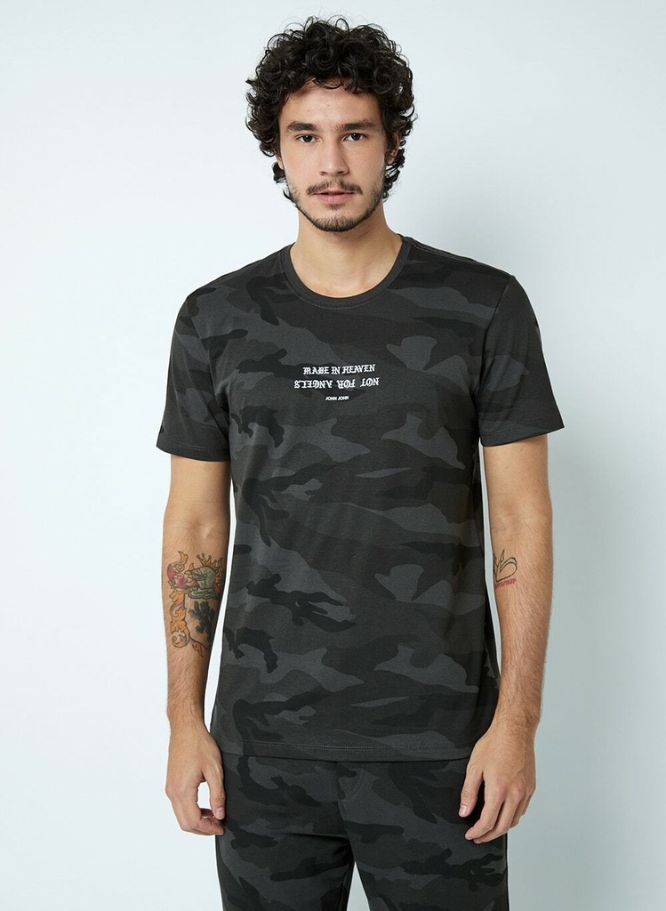 Camiseta John John Masculina RG Reality Algodão Extra Fina Off White