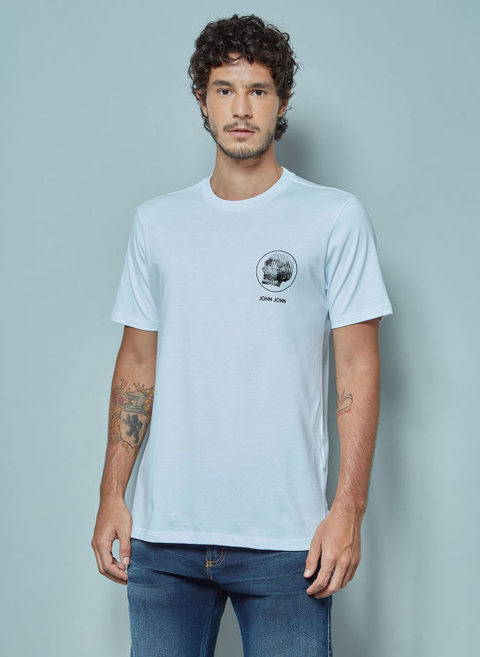 Camiseta John John Caveira Glossy Masculina - Dom Store Multimarcas  Vestuário Calçados Acessórios