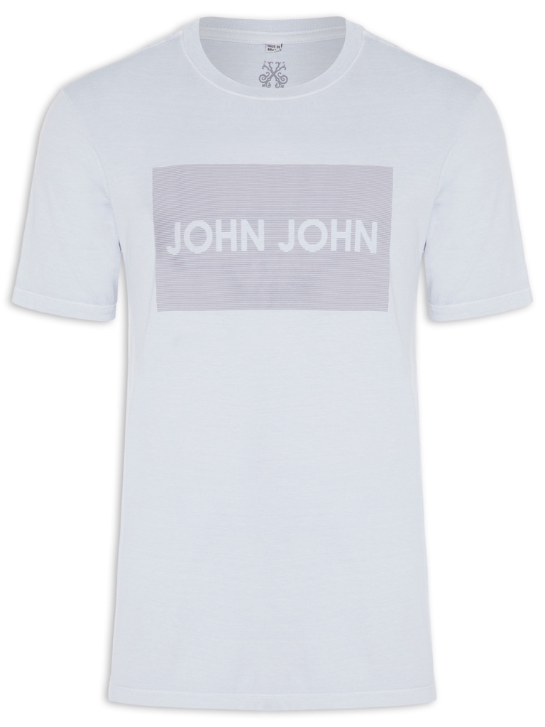 Camiseta John John Big Logo Branca - Compre Agora