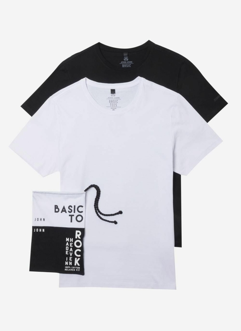 Camiseta John John Basic Logo Masculina Branco - Compre Agora