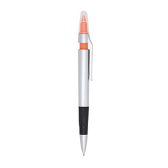 Caneta Plástica com marca texto colorido - jspresentes| Loja Online, Lugar de Comprar Barato é Aqui!