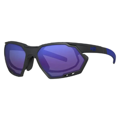 Imagem do Oculos Ciclismo Hb Rush Matte Graphite Blue Chrome