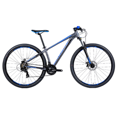 Bicicleta MTB Groove Hype 10 15 21v Grafite/Azul/Preta