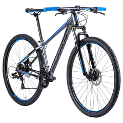 Bicicleta MTB Groove Hype 10 15 21v Grafite/Azul/Preta - comprar online