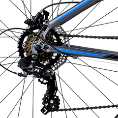 Imagem do Bicicleta MTB Groove Hype 30 17 21V HD Grafite/Azul/Preto