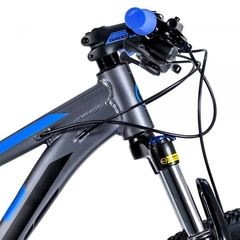 Bicicleta MTB Groove Hype 30 17 21V HD Grafite/Azul/Preto - Bikeweb