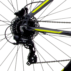 Bicicleta MTB Groove Hype 50 15 24v Hd Grafite/Amarelo/Preto
