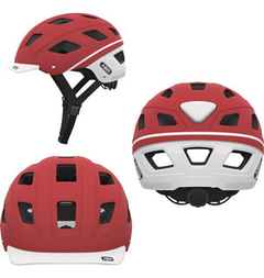 CAPACETE ABUS HYBAN LABEL VERMELHO TAM M - Bikeweb