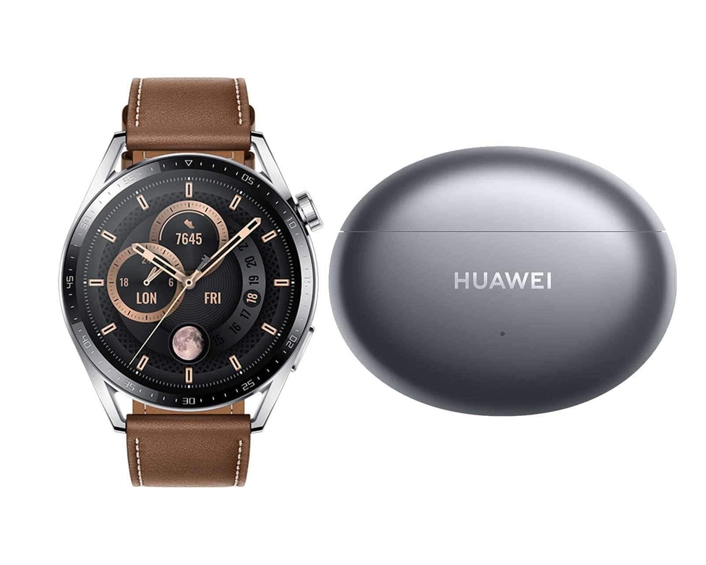 Smartwatch Huawei Watch GT3 + Audífonos Inalámbricos 4i Freebuds