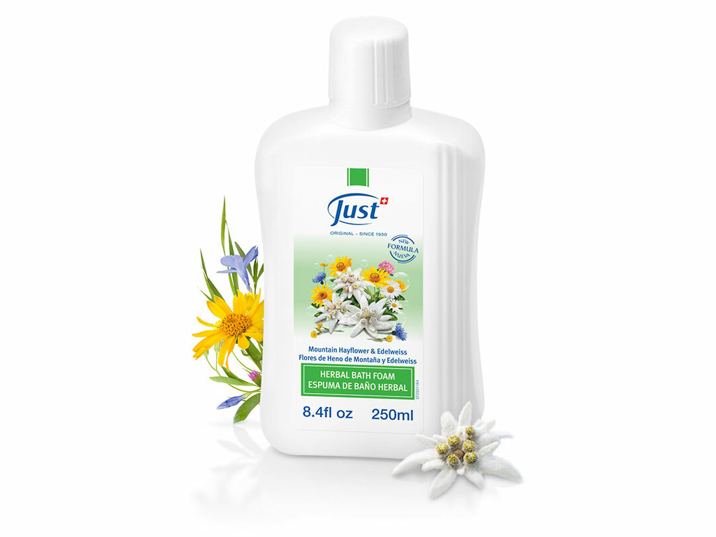 Espuma de Baño con Flores de Heno de Montaña y Edelweiss (JUST) - 250 ml