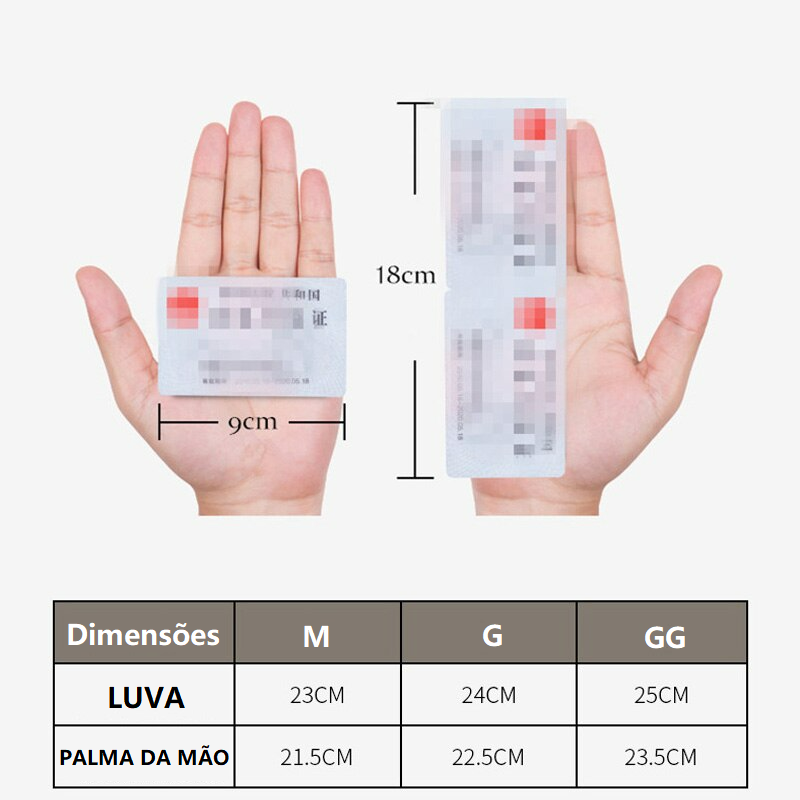 Como escolher o tamanho adequado para uma luva