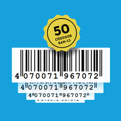 50 Códigos de Barras EAN-13