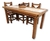 MESA 1,60 MTS EN MADERA NOBLE. %100 MACIZA + CETOL. AMPLIA GARANTÍA ESTRUCTURAL. ENTREGA INMEDIATA !!