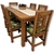 JUEGO DE COMEDOR. MESA 1,60 MTS + 6 SILLAS ANATÓMICAS + CETOL !! EN MADERA NOBLE. AMPLIA GARANTÍA ESTRUCTURAL !! en internet