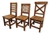 MESA COMEDOR 1,40 X 0.80 MTS + 4 SILLAS ANATÓMICAS EN MADERA NOBLE + CETOL. AMPLIA GARANTÍA ESTRUCTURAL!! en internet