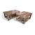 MESA RATONA RÚSTICA, REVISTERO, MADERA. 1×0,60 MTS. ÚNICA !! - comprar online