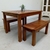 JUEGO DE JARDÍN! IDEAL ESPACIOS REDUCIDOS, MESA + 2 BANCOS ! - comprar online