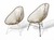 SILLA SILLÓN ACAPULCO SÍMIL YUTE!!