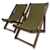 JUEGO DE REPOSERAS PLEGABLES. MADERA-CETOL ! JARDÍN-PILETA. - comprar online