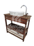 VANITORY DE 84 CM CON CANASTOS + BARRAL + BACHA + GRIFERIA + ESPEJO - Mercado Home
