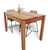 JUEGO DE COMEDOR. ESTILO INDUSTRIAL.MESA 120+ 4 SILLAS TULUM en internet
