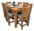 MESA EXTENSIBLE 1,30-1,80 MTS EN MADERA NOBLE!!