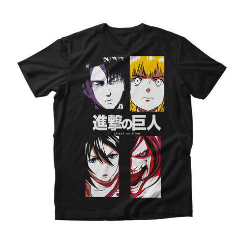 Camiseta Ataque aos Titãs Anime, Levi Ackerman