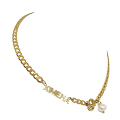Collar nombre con perla