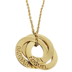 Collar con nombre 2 o 3 aros