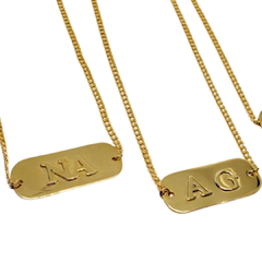 Collar placa soldada