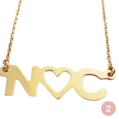 Collar con iniciales - comprar en línea