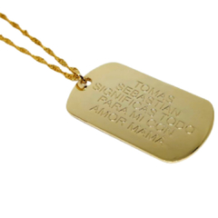 Collar placa personalizada