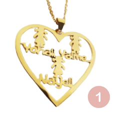 Collar corazón niñ@s