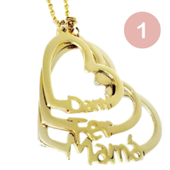 Collar corazón nombres