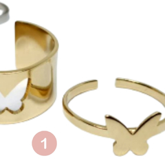 Duo anillo personalizado