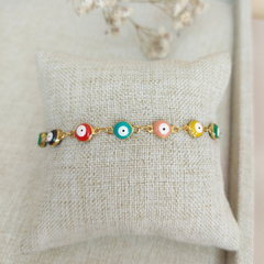 Pulsera ojito mediano multicolor