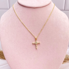 Collar cruz zirconias - comprar en línea