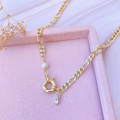 Collar chain broche bandola